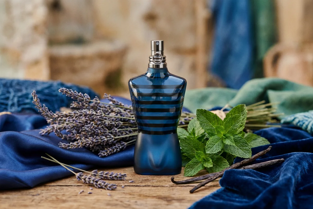 Jean Paul Gaultier Le Male In Blue — фужерный аромат с тремя нотами