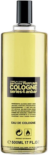 Comme des Garcons — Comme des Garcons Series 4: Cologne Anbar