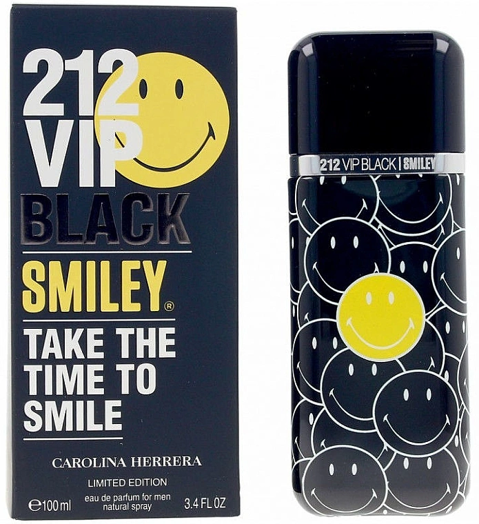 Carolina Herrera 212 Vip Black Smiley — фото 3