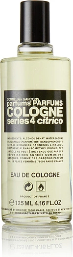 Comme des Garcons — Comme des Garcons Series 4: Cologne Citrico