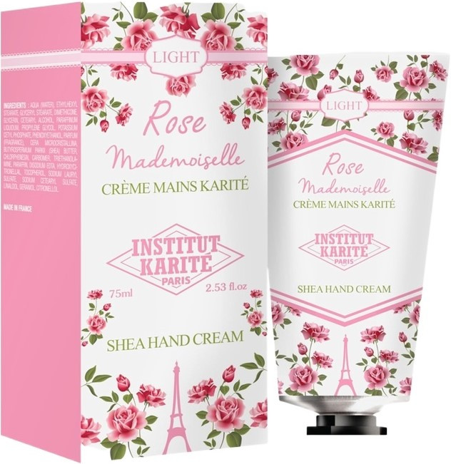 Institut Karite Paris Rose Mademoiselle Light Shea Hand Cream — фото 3