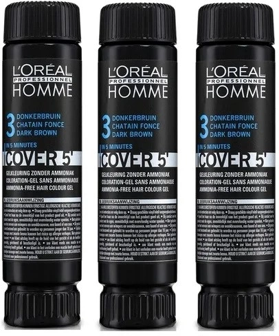 L Oreal Professionnel — L Oreal Professionnel Homme Cover 5 3 Gel Dlya Tonirovaniya Sediny Temnyy Shaten