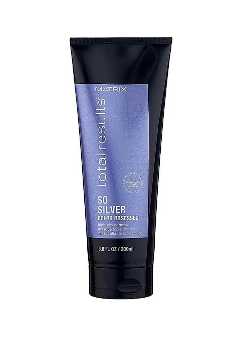 Matrix — Matrix Total Results So Silver Color Obsessed Mask Maska Dlya Volos Troynogo Deystviya