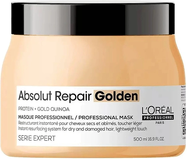 L Oreal Professionnel — L Oreal Professionnel Absolut Repair Golden Masque Maska S Zolotoy Teksturoy Dlya Vosstanovleniya Povrezhdennykh Volos