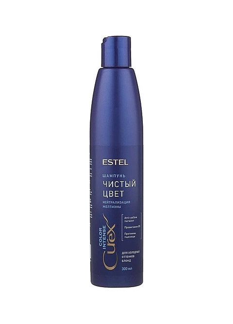 Estel — Estel Curex Color Intense Shampoo Shampun Dlya Kholodnykh Ottenkov Blond Chistyy Tsvet
