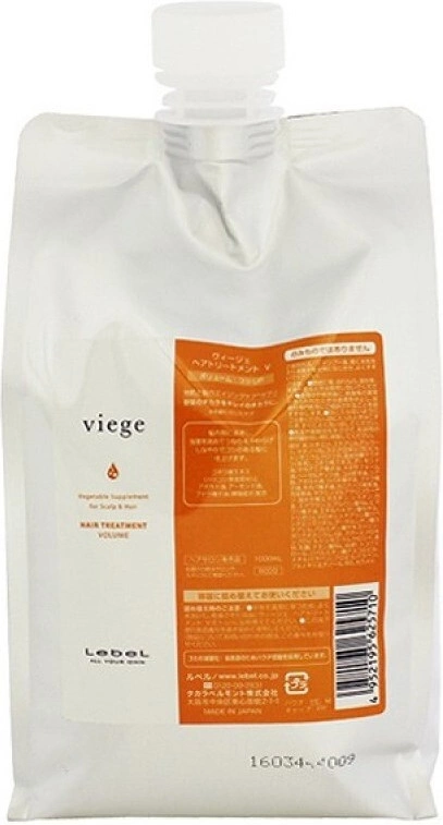 Lebel Viege Hair Treatment Volume — фото 4