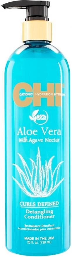 CHI Aloe Vera With Agave Nectar Curls Defined Detangling Conditioner — фото 3