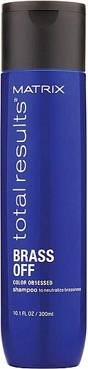 Matrix — Matrix Total Results Brass Off Color Obsessed Shampoo Shampun Dlya Neytralizatsii Zheltizny Svetlykh Volos