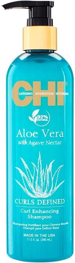 CHI Aloe Vera With Agave Nectar Curls Defined Curl Enhancing Shampoo — фото 2
