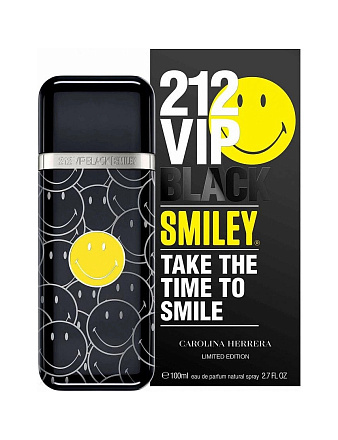 Carolina Herrera 212 Vip Black Smiley