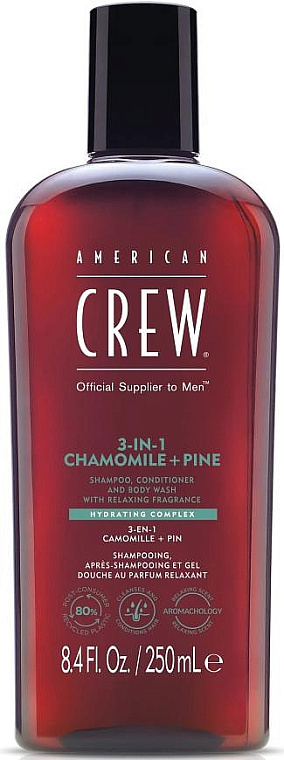 American Crew — American Crew 3-in-1 Relaxing Chamomile+Pine Shampoo Conditioner And Body Wash