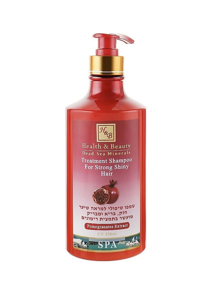 Health & Beauty — Health & Beauty Treatment Shampoo For Strong Shine Hair Pomegranate Extract