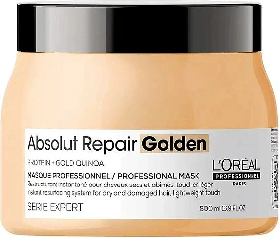 L Oreal Professionnel — L Oreal Professionnel Absolut Repair Golden Masque Maska S Zolotoy Teksturoy Dlya Vosstanovleniya Povrezhdennykh Volos