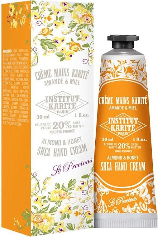 Institut Karite Paris — Institut Karite Paris Shea Hand Cream Almond & Honey — фото 4