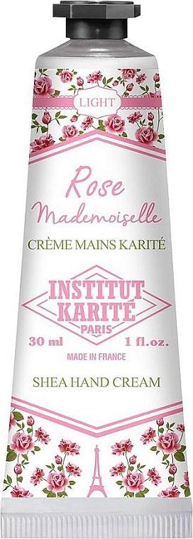 Institut Karite Paris — Institut Karite Paris Rose Mademoiselle Light Shea Hand Cream — фото 2