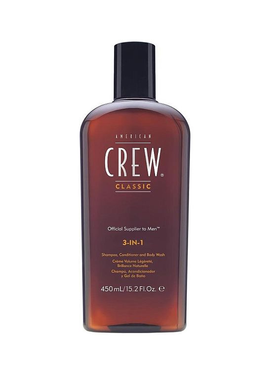 American Crew — American Crew Classic 3-in-1 Shampoo, Conditioner and Body Wash